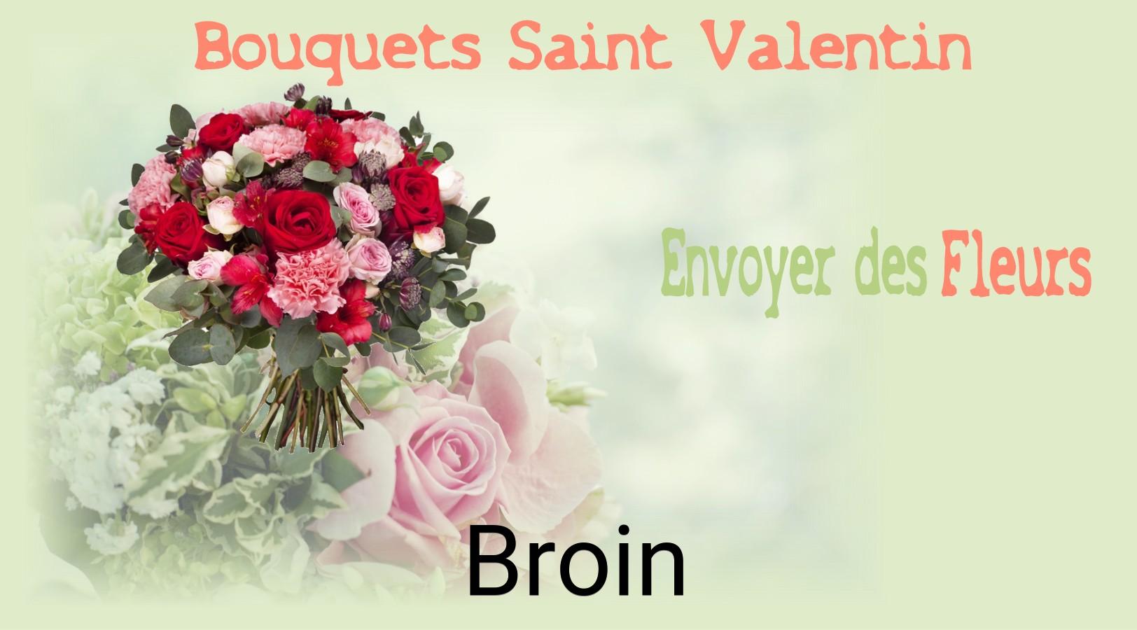 Roses de Saint-Valentin livrées à Broin